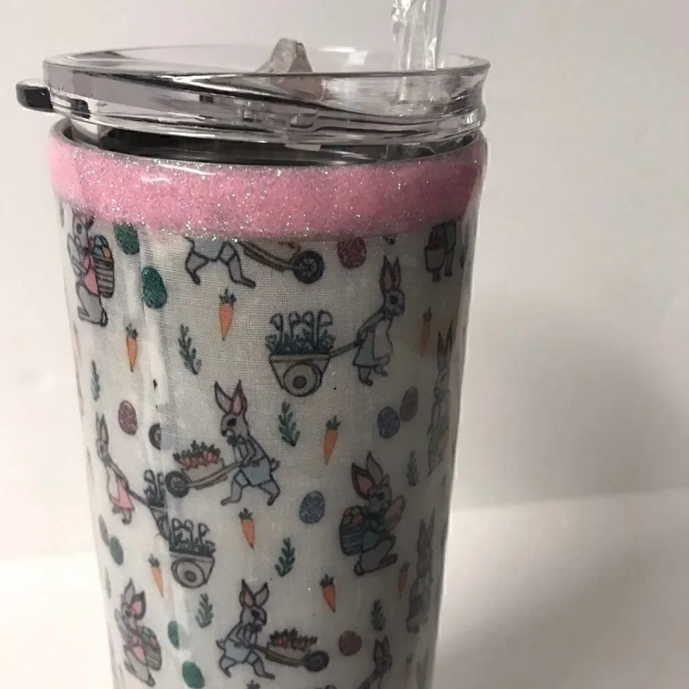 Handmade Easter / Spring stainless steel tumbler